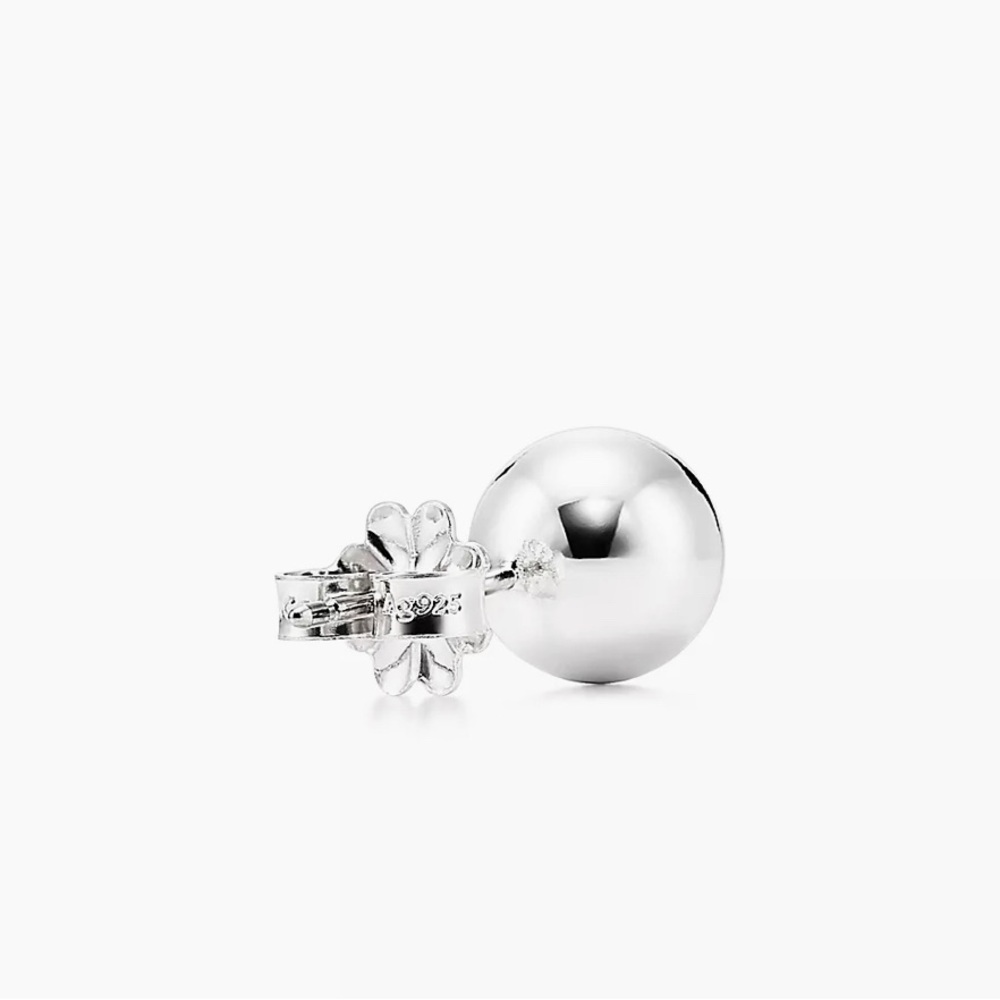 Tiffany & co sterling silver ball earrings